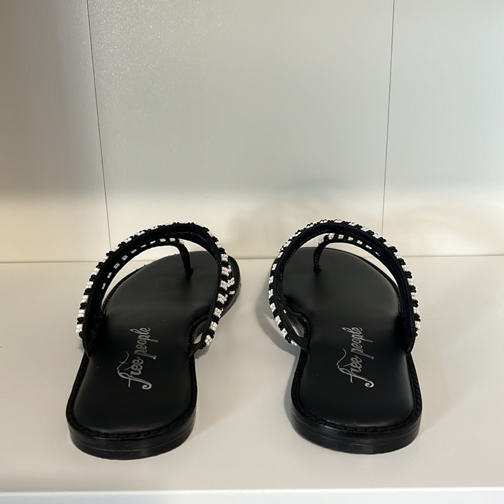 NWT FREE PEOPLE BEATRICE BEADED SANDAL - Picture 5 of 9